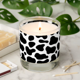 Animal print scented candle