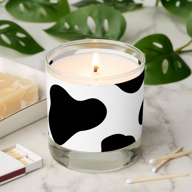 Animal print scented candle (Lit)