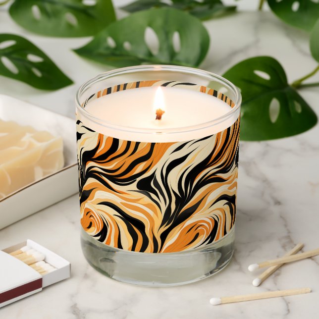 Animal Print Scented Jar Candle (Lit)