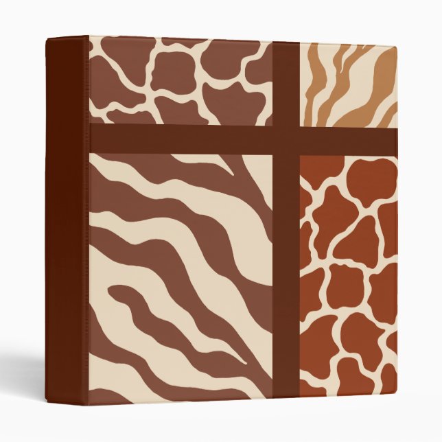 Animal Print Scrapbook Binder (Front/Spine)