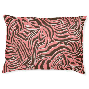 Animal print, seamless zebra pattern. pet bed