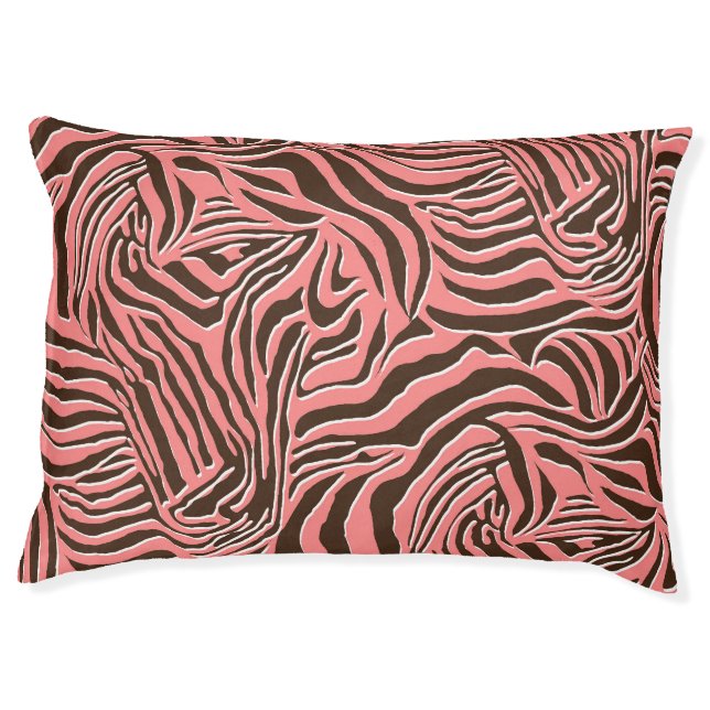 Animal print, seamless zebra pattern. pet bed (Front)
