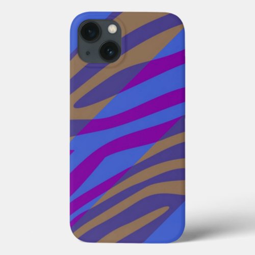 Animal Print Skin Zebra Retro Colorful Pattern 11 iPhone 13 Case