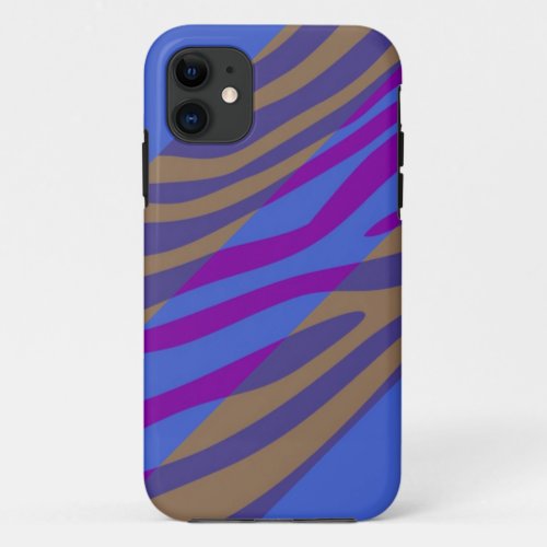 Animal Print Skin Zebra Retro Colorful Pattern 11 iPhone 11 Case