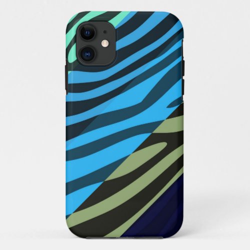 Animal Print Skin Zebra Retro Colorful Pattern 6 iPhone 11 Case