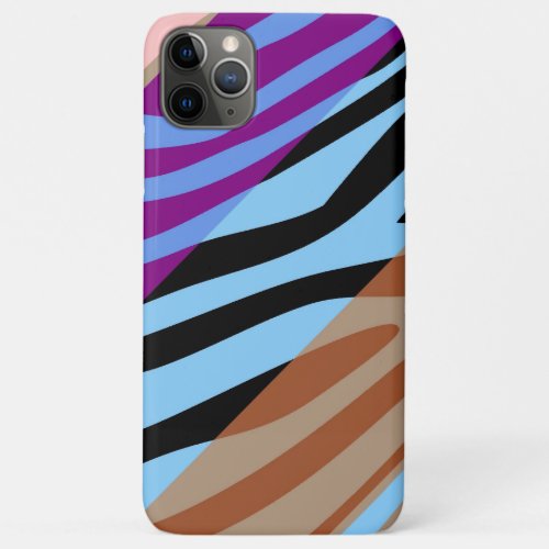 Animal Print Skin Zebra Retro Colorful Pattern 7 iPhone 11 Pro Max Case