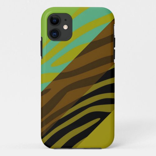 Animal Print Skin Zebra Retro Colorful Pattern 9 iPhone 11 Case