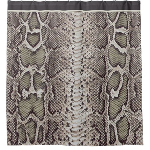 Animal Print Snakeskin Shower Curtain