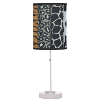 Animal Print Table Lamp by Poetrywritteninart at Zazzle