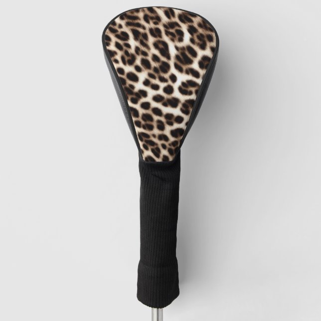 animal print texture fur skin cheetah leopard patt golf head cover (Front)