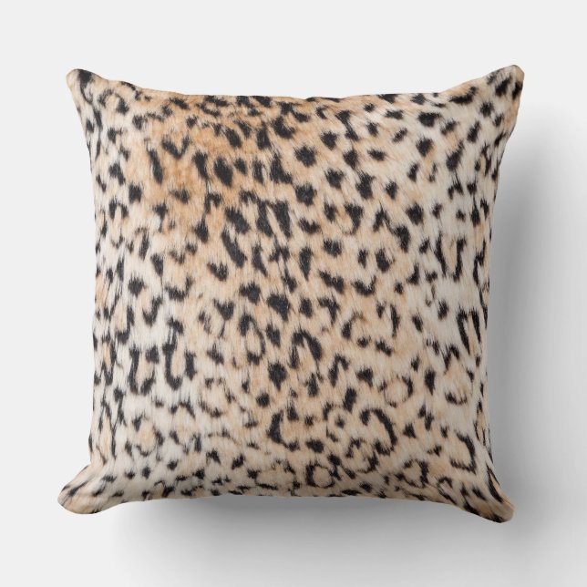 Animal Print Throw Pillow (Front)