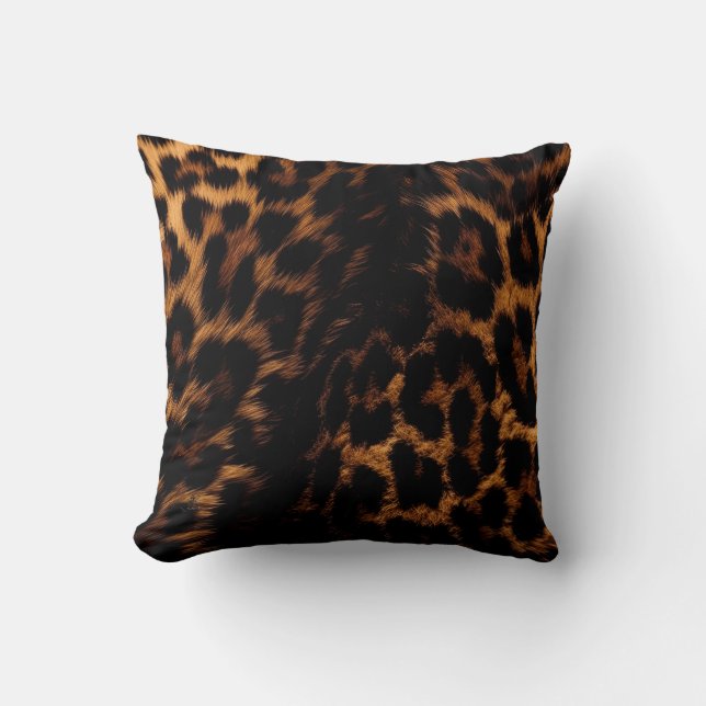 Animal Print Throw Pillow (Front)