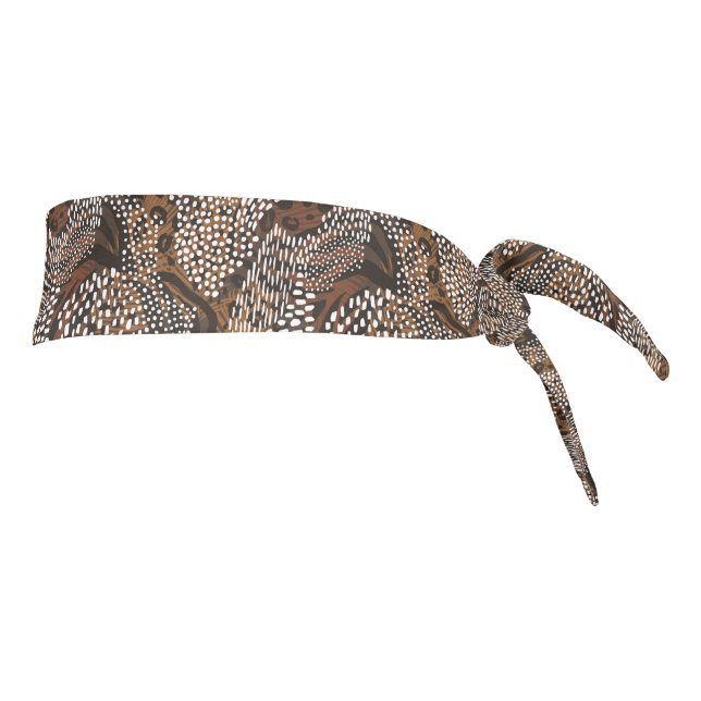 Animal Print Tie Back Headband (Rotate 90)