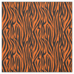animal print tiger stripes wild orange fabric