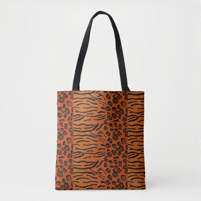 Animal Print Tote Bag (Front)