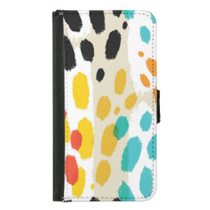 Animal Print Vintage Seamless Pattern Samsung Galaxy S5 Wallet Case