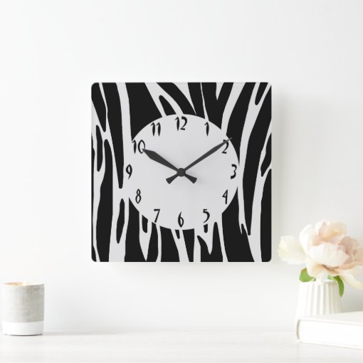 Animal Print Wall Clock Zazzle