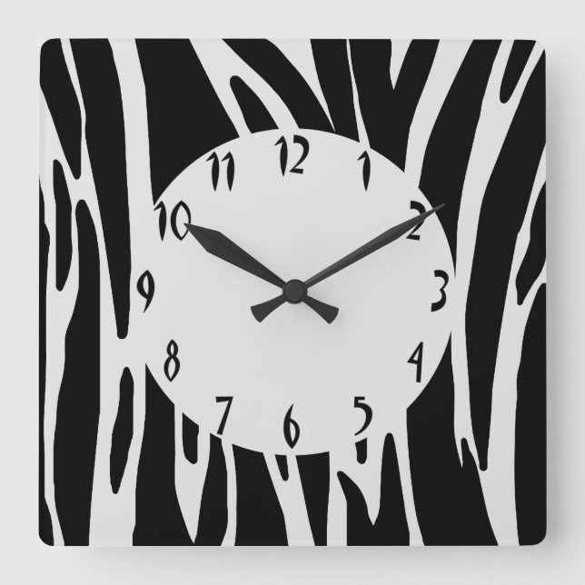 Animal Print Wall Clock (Front)