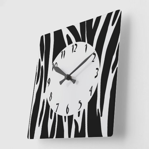 Animal Print Wall Clock Zazzle