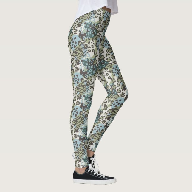 Animal Print Women's Leggings (Right)