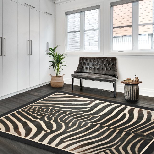 Animal Print Zebra Area Rug (Creator Uploaded)