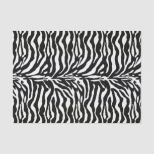 Animal Print, Zebra in Black and White Tissue Paper