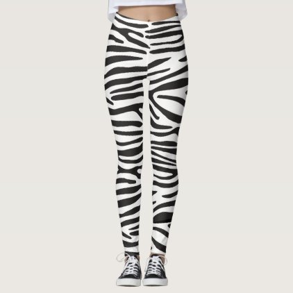 Animal Print Zebra Leggings