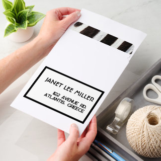 Animal Print Zebra Print Luxury Envelope Mailers