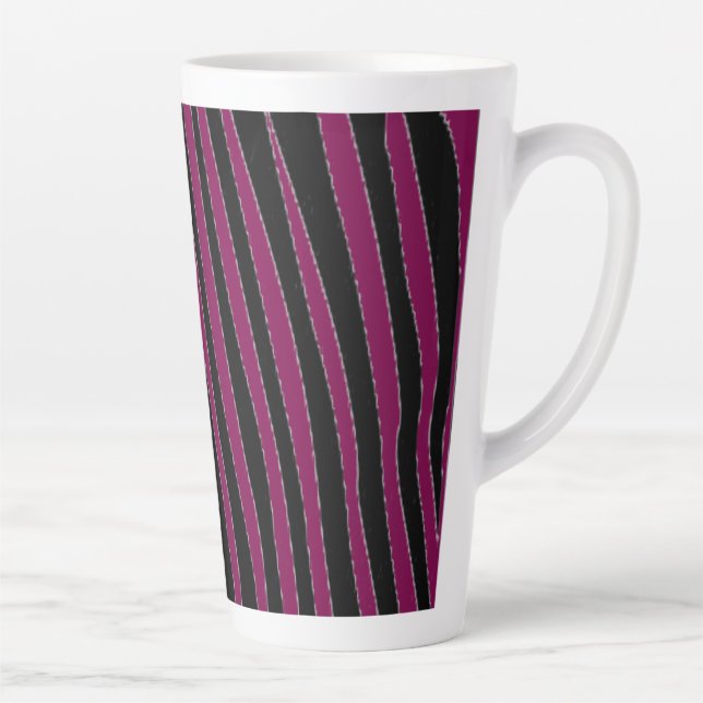 Animal Printed Zebra Stripe coffee mig Latte Mug (Right)