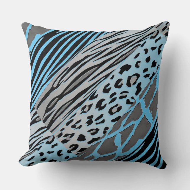   Animal Printed Zebra Stripe Pillow (Front)