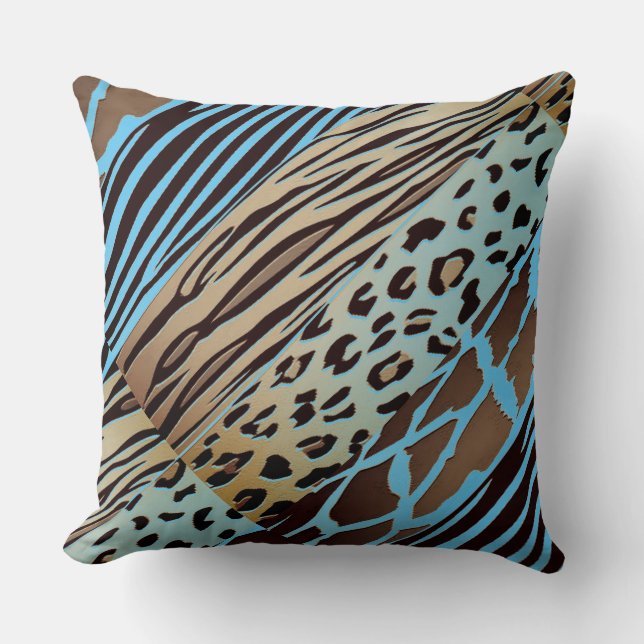   Animal Printed Zebra Stripe Pillow (Front)