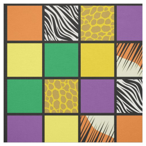 Animal Prints Cute Jungle Safari Room Decor Fabric