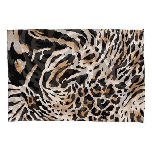 Animal Prints: Leopard Zebra Tiger Pillow Case (Front)