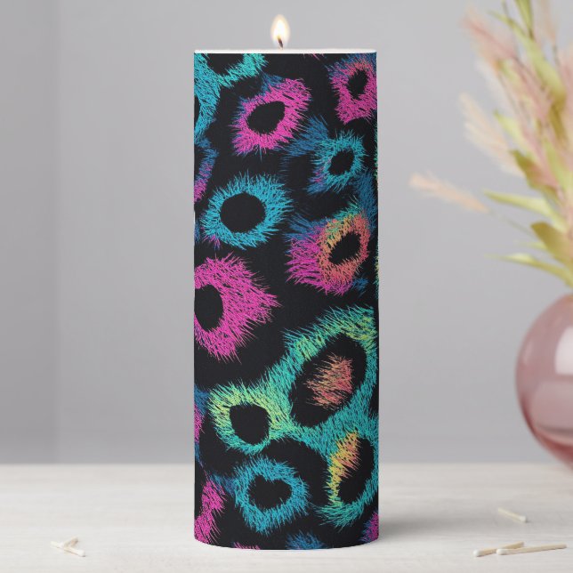 Animal Prints Pillar Candle (In Situ)