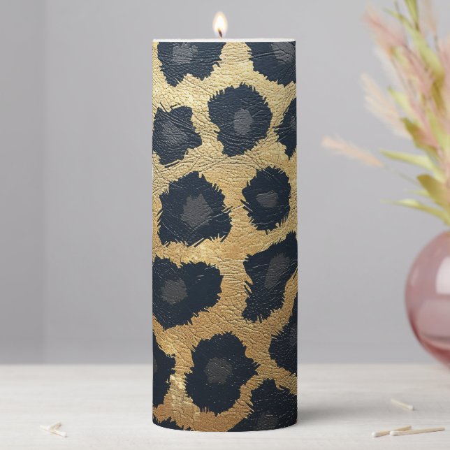 Animal Prints Pillar Candle (In Situ)