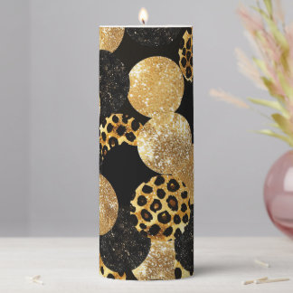 Animal Prints Pillar Candle