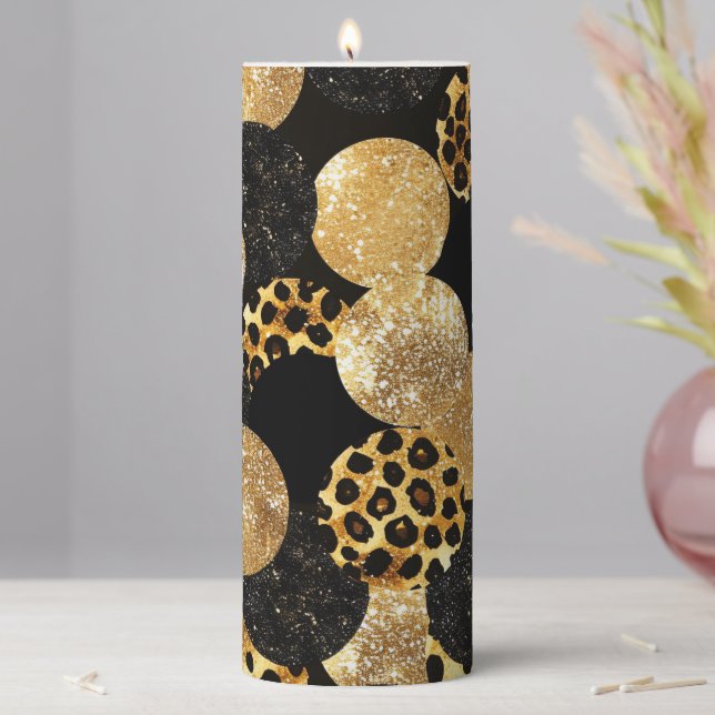 Animal Prints Pillar Candle (In Situ)