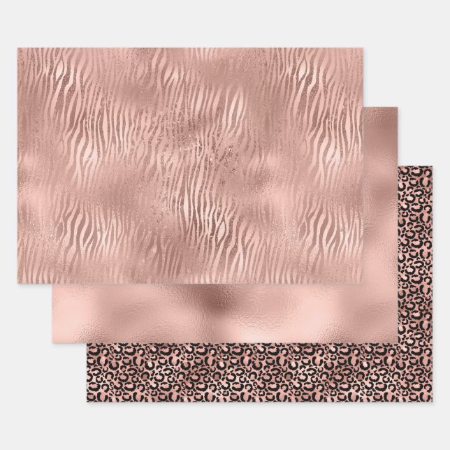 Animal Prints Wrapping Paper Sheets (Set)