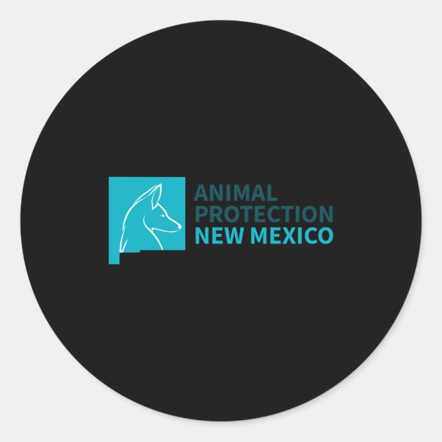 Animal Protection New Mexico  Classic Round Sticker (Front)