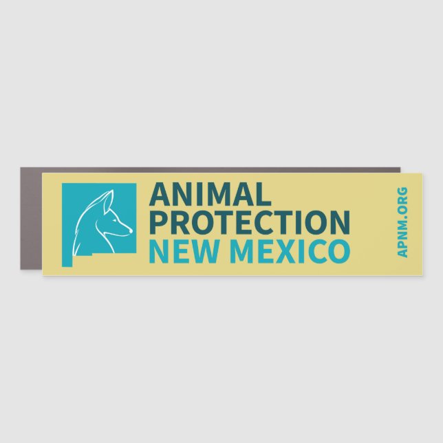 Animal Protection New Mexico - Magnet-Horizontal Car Magnet (Front)