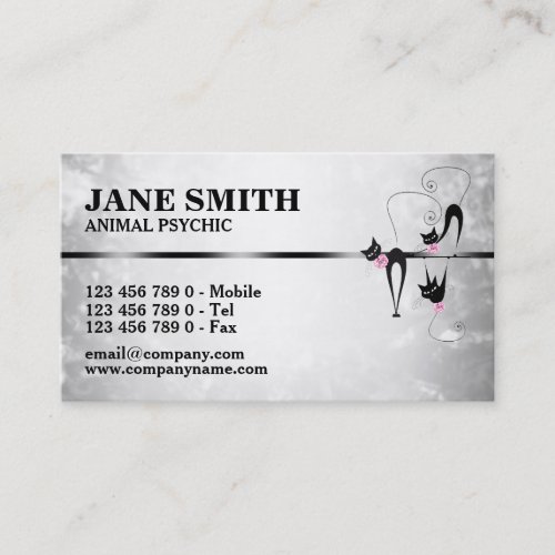 Animal psychic pet finder  PERSONALISE Business Card