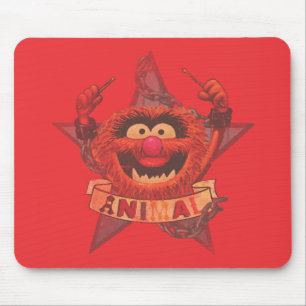 Animal - Red Mouse Pad