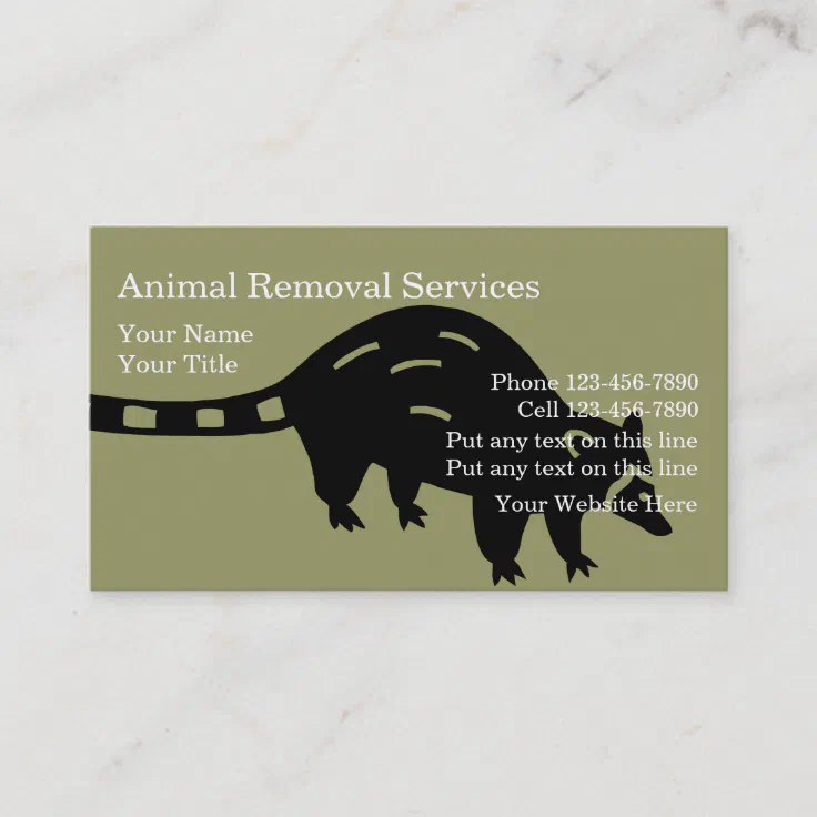 Animal Removal Business Cards | Zazzle