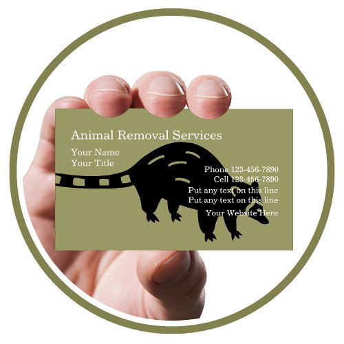 Animal Removal Business Cards