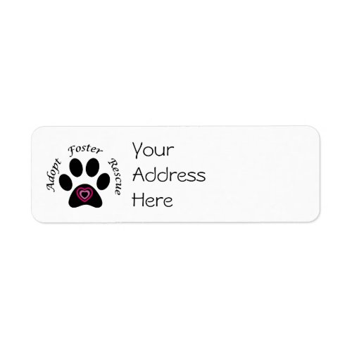 Animal Rescue Address Labels