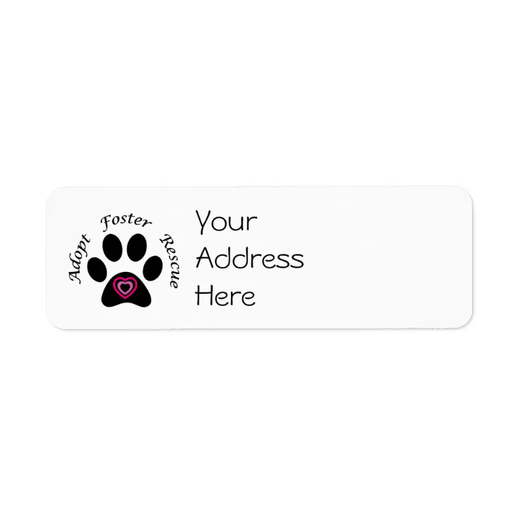 Animal Rescue Address Labels | Zazzle