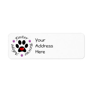 Animal Rescue Address Labels