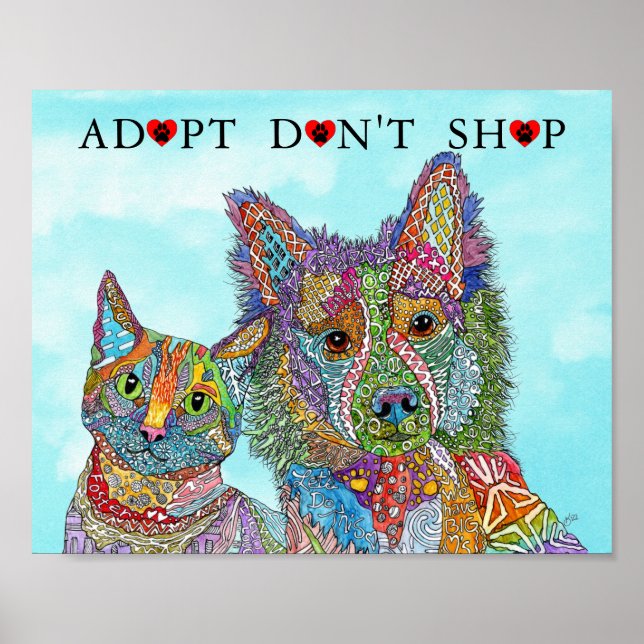 Animal Rescue Adopt Don't Shop Poster (Front)