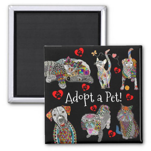 Animal Rescue and Pet Adoption Magnet 2