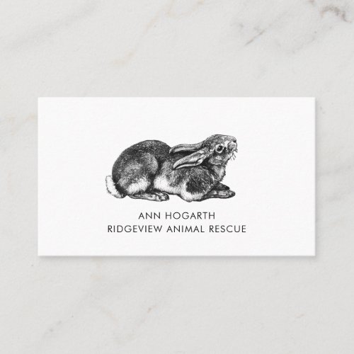 Animal Rescue And Rehabilitation Business Card